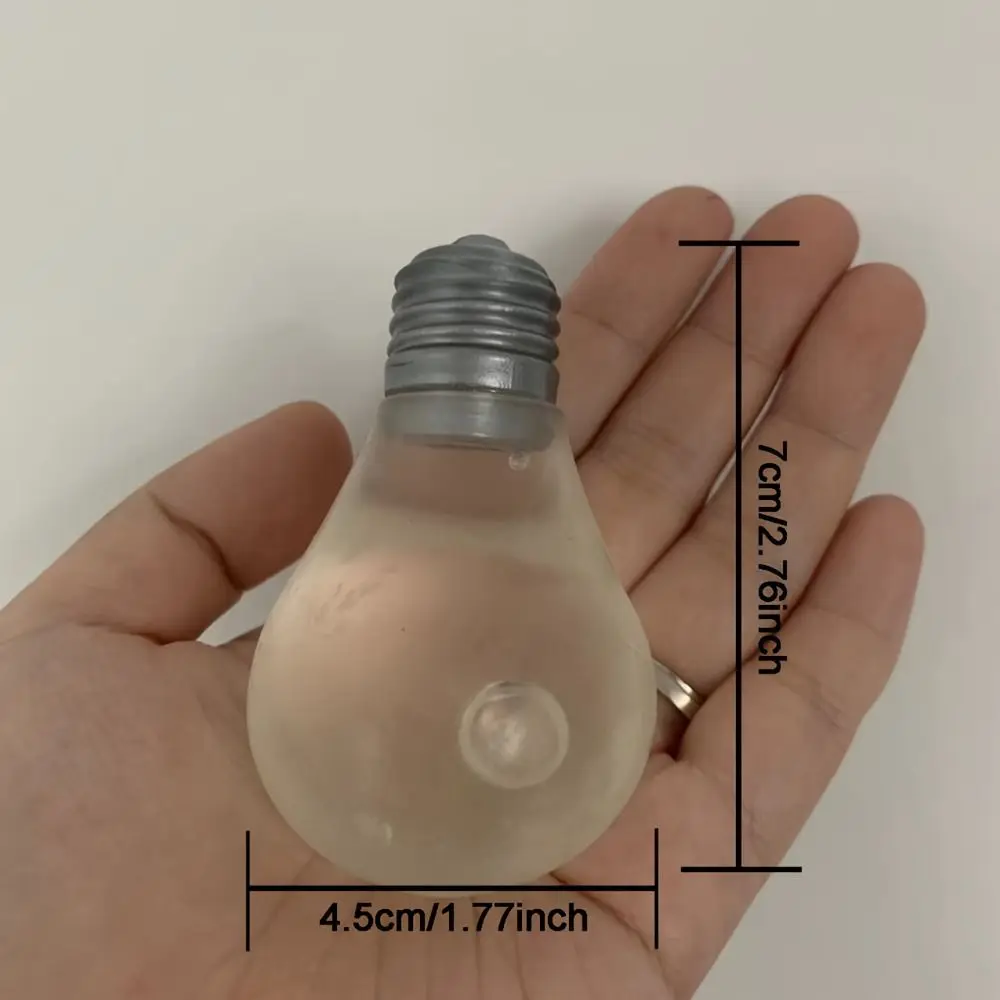 4 szt. Żarówka o powolnym powracaniu do kształtu zabawki do ściskania świecące kulki świecące w ciemności szczypta zabawka 3D kreatywność symulacja żarówka zabawki do ściskania
