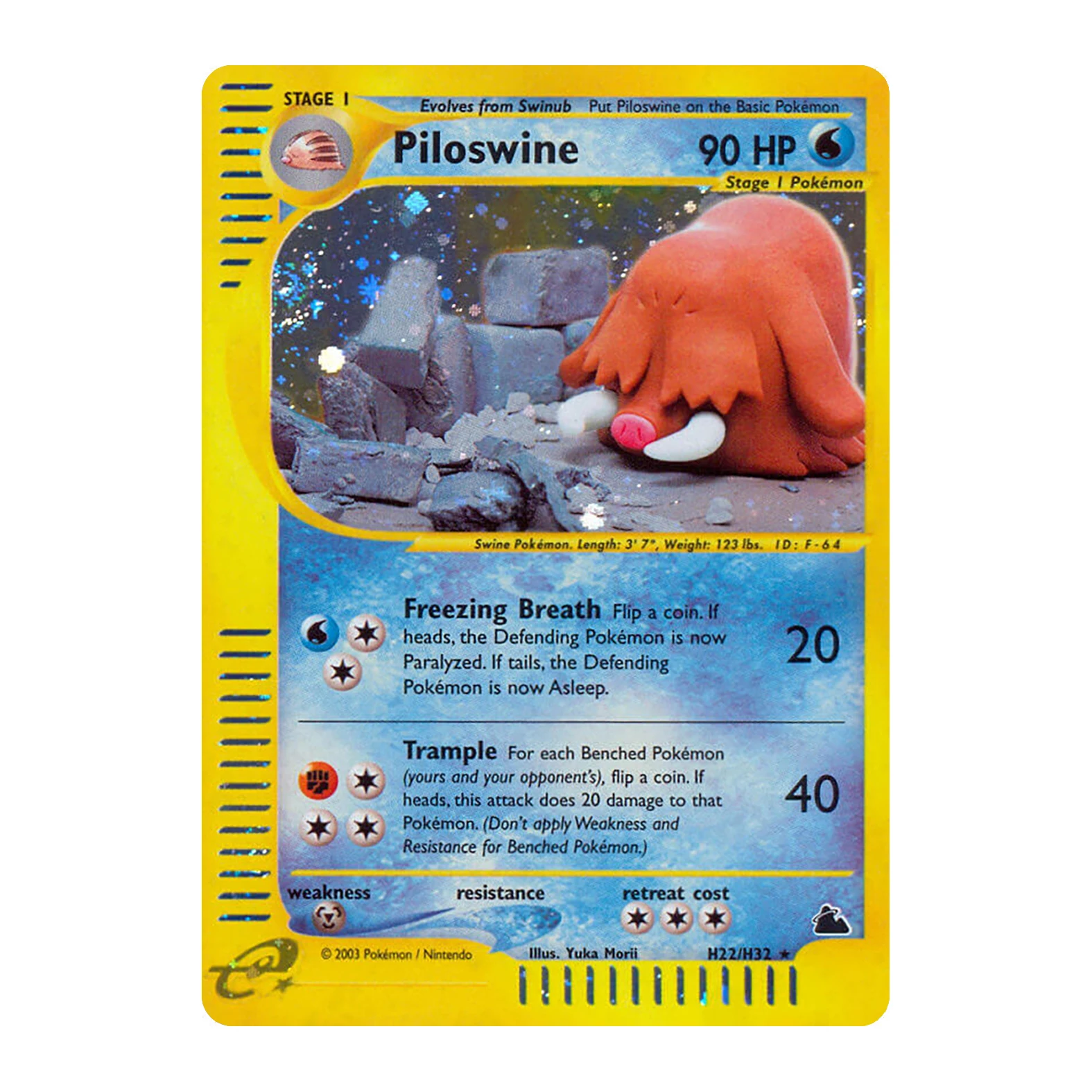Vintage PKM Skyridge (SK) E-KARTEN H1-H32 Voll-Holo Seltene PROXY-Karten Set Gyarados Umbreon Flareon Klassische WOTC Sammelkarten – Detail 31