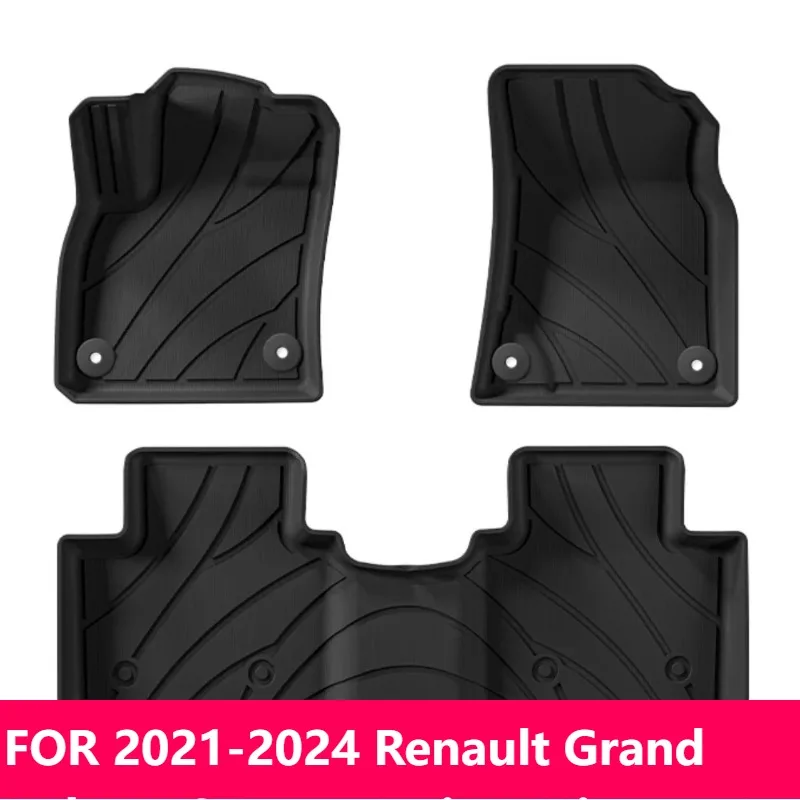 

Для 2021-2024 Renault Grand Koleos/GEELY Monjaro Xingyue L автомобильные коврики TPE 3D водонепроницаемые черные