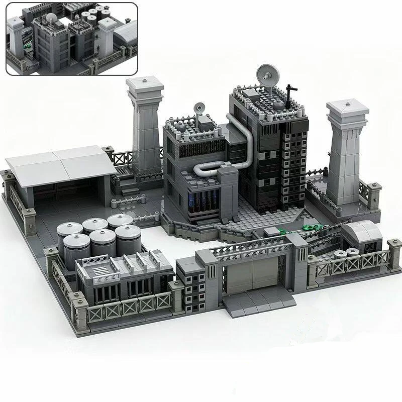 

World War Army Military Soldiers SWAT Space Base Oil Base Central Control Building Model Building Blocks Bricks Toys