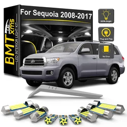 BMTxms 19Pcs Canbus LED Interior Light Bulb Accessories For Toyota Sequoia 2008 2009 2010 2011 2012 2013 2014 2015 2016 2017