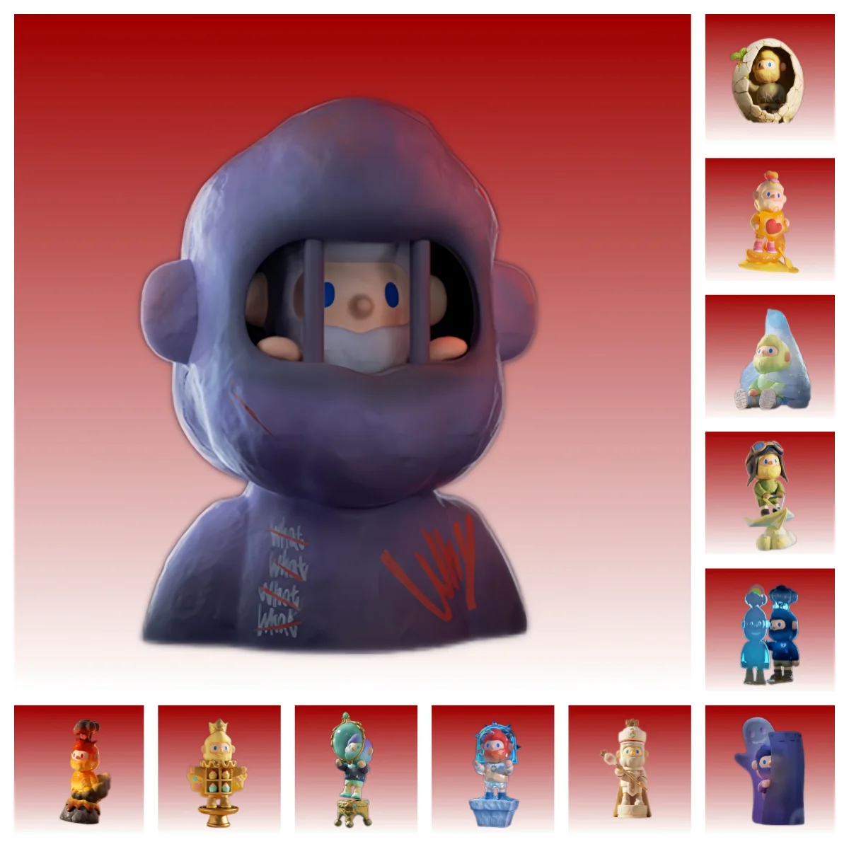 

FARMER BOB If Emotions Respond Series слепая коробка аниме куклы с короной и скипетром Mystery Box Caixa Caja подарок аниме-игрушка