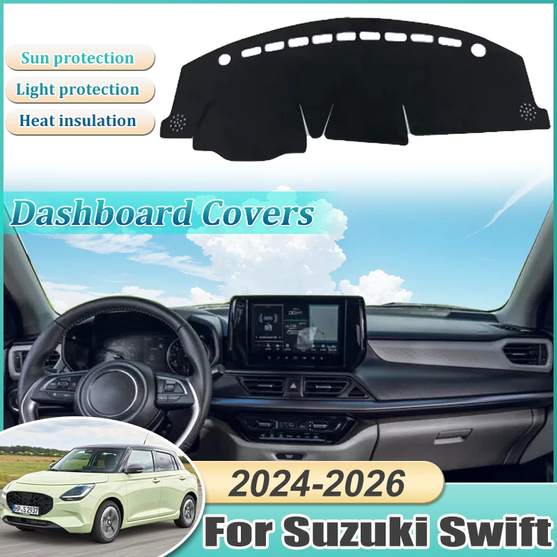 

Dashboard Cover For Suzuki Swift AOL 2024 2025 2026 Mat Carpet Pad Protection Shade Cape Anti-sun Cushion Car Sticker Accessorie