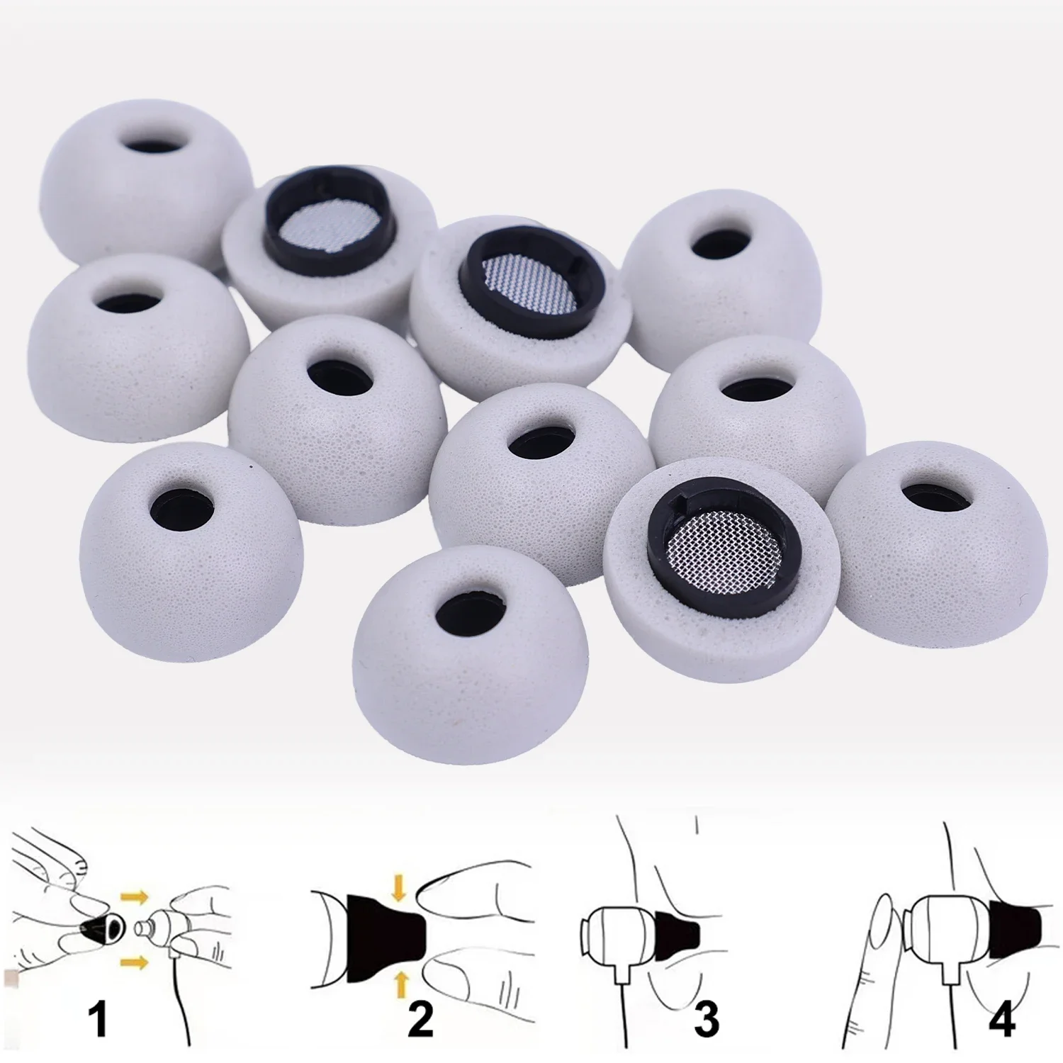 1/3Pairs Eartips Earplugs for Samsung Galaxy Buds 3 Pro Noise Reduction Ear Plug Memory Foam Earbuds For Galaxy Buds 3Pro