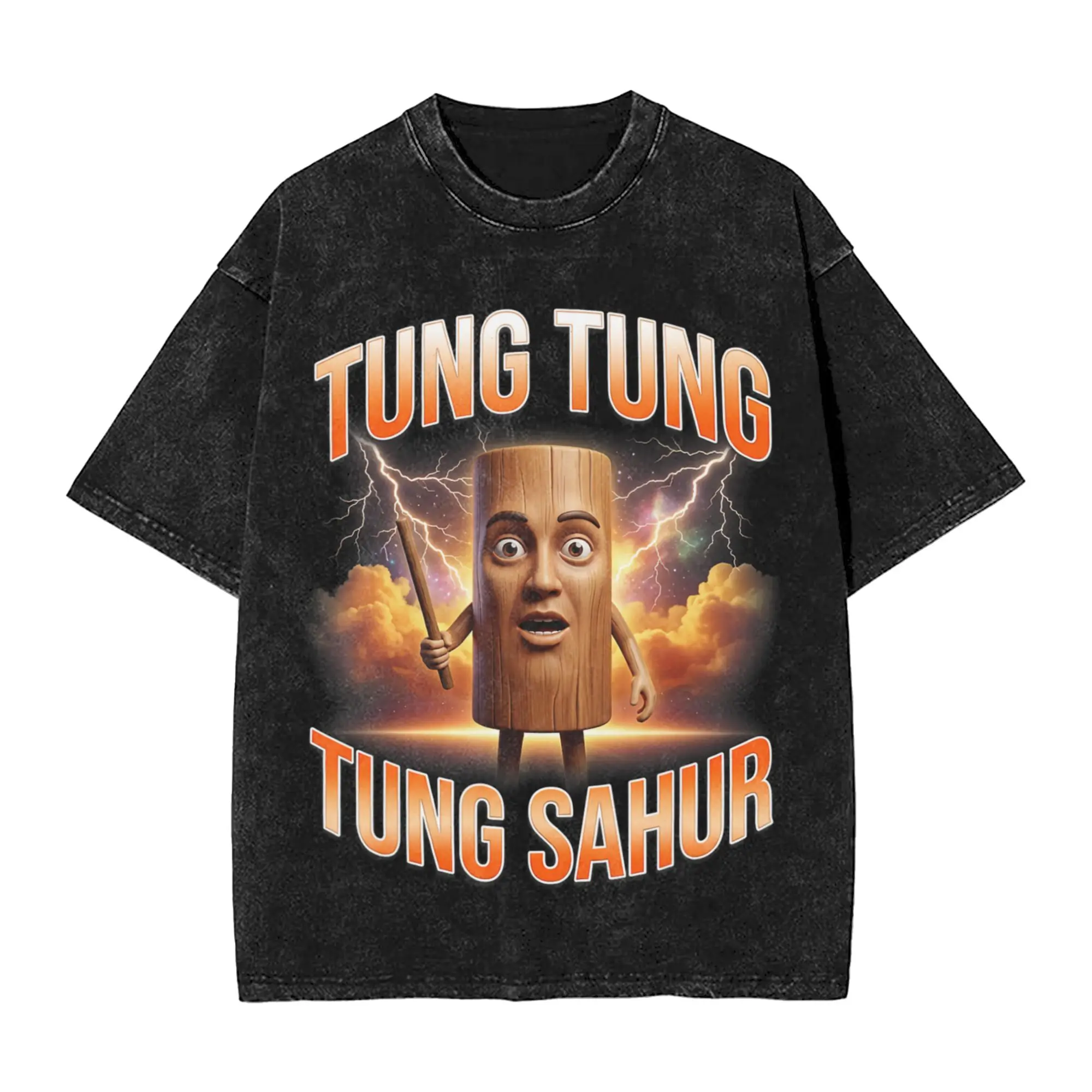 Tung Sahur Funny Viral Internet Meme Joke T-Shirt  Harajuku T-Shirts Short Sleeve Y2K Fun Tshirt Summer Cotton Oversized Tees
