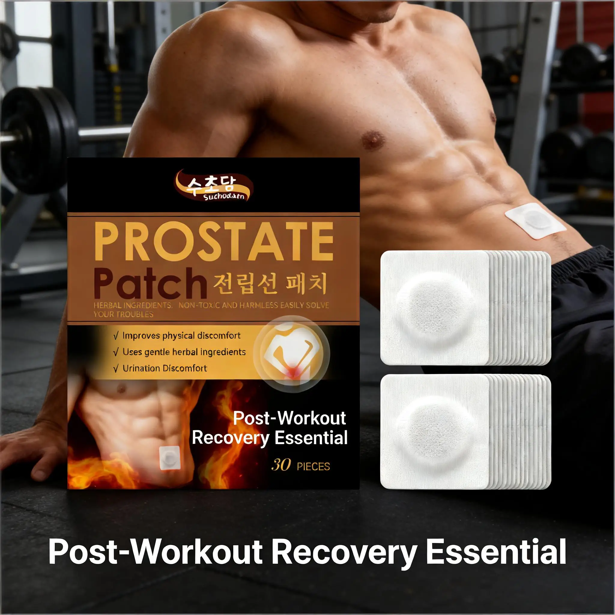 Herbal Prostate Treatment Patch Improve Frequent Urination Urgency Promote Blood Circulation Restore Male Health Care Stickers