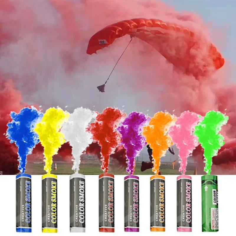 New Color Effect Hand Holding Smoke Bomb Car Photography Toy Wedding Halloween Smoke Stick Football Game Atmosphere Spray Color