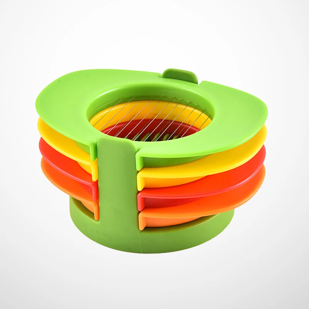 

Stainless Steel 4-in-1 Egg Slicer Cutter Dividers Separator Safe Easy Use Wedge Half Eggs Egg Slicer