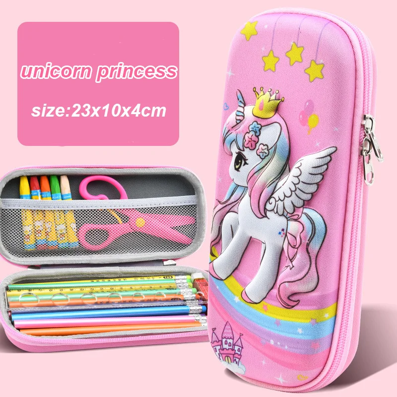 3D Kawaii EVA Waterproof Pencil Case - Large Capacity