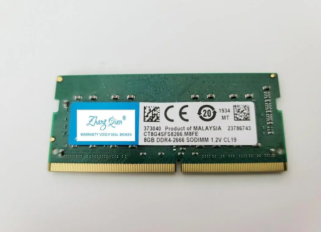 

For CT8G4SFS8266.C8FD1 8G DDR4 2666 SODIMM 1.2V Notebook