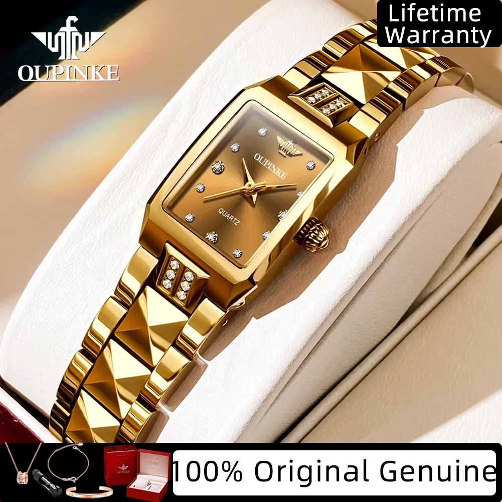 

OUPINKE Women's Watches Swiss Quartz Movement High-end Watch for Women 50M Waterproof Original Luxury Elegant Ladies Watch 3246