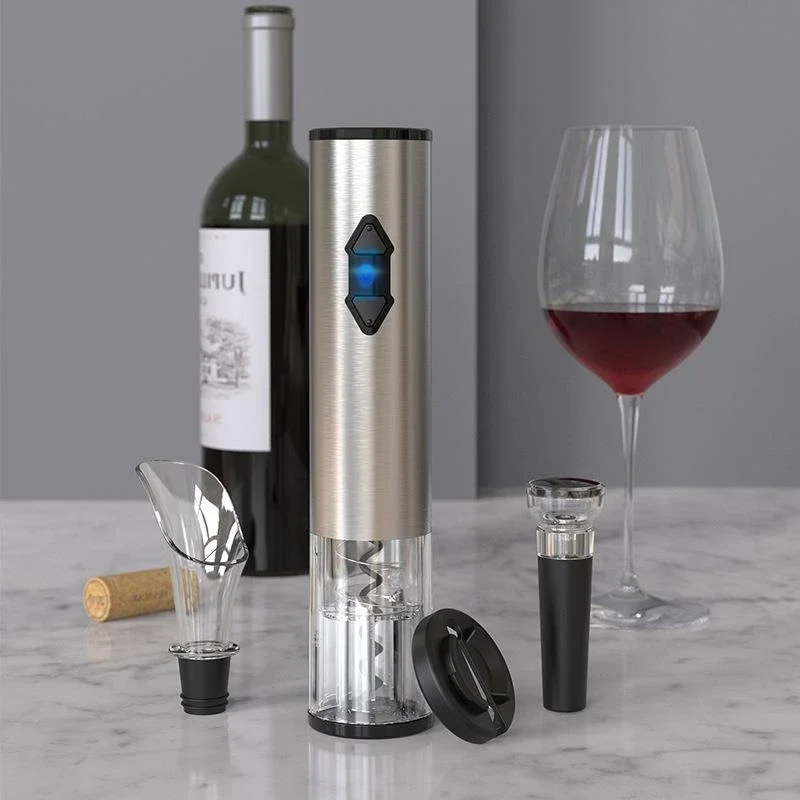 Fast Electric Red Wine Corkscrew, Full-automation Grape Wine Bottle Opener, Illuminated Foil Cutter, Take Out Cork Kitchen Gadge