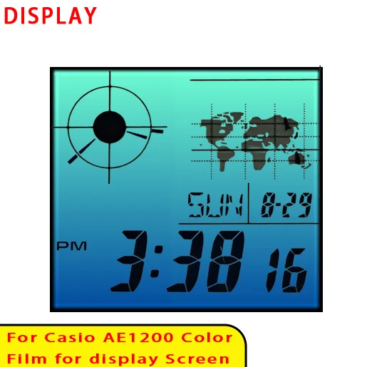 Farbbildschirm-Filtersets für Casio AE1200 Display Gradient Filter Royale Mod Hochwertiges Modellierzubehör – Detail 12