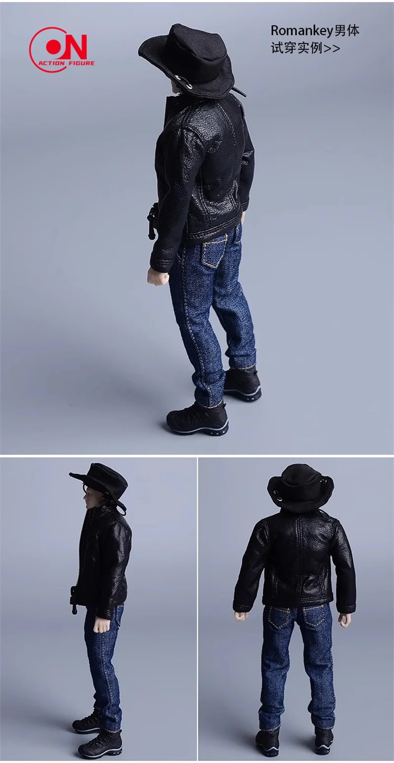 ATStory 1/12 Beach Round Gentleman Hat Abbigliamento Accessori Modello Fit 6 "Maschio Femmina Action Figure Body Dolls