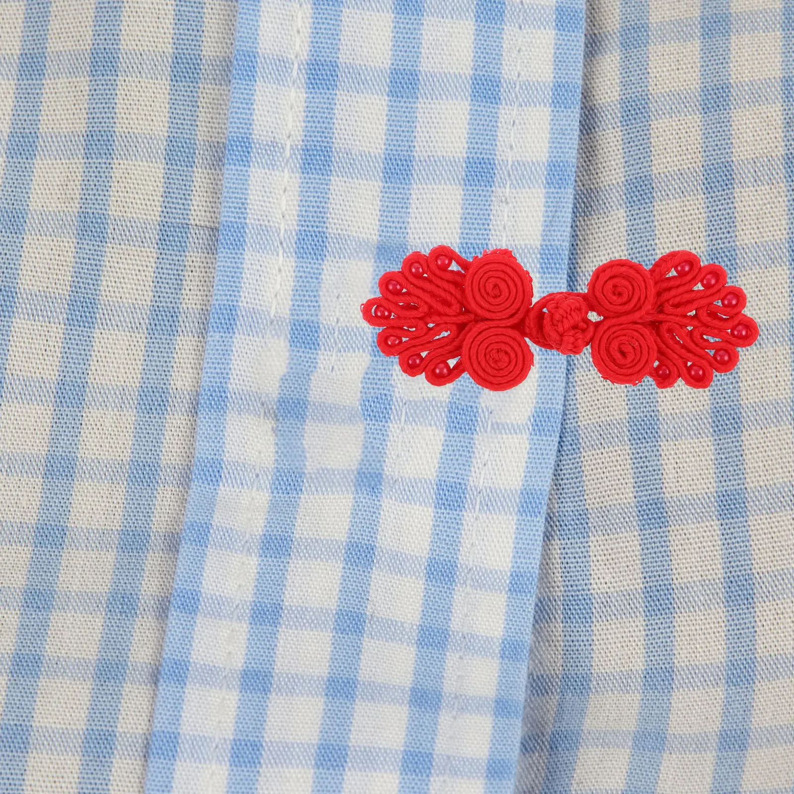 

10pcs Cheongsam Elegant Decorative Chinese Knot for Clothing Sewing Accessories Bead Bow Design Fastening for Garments Fashion