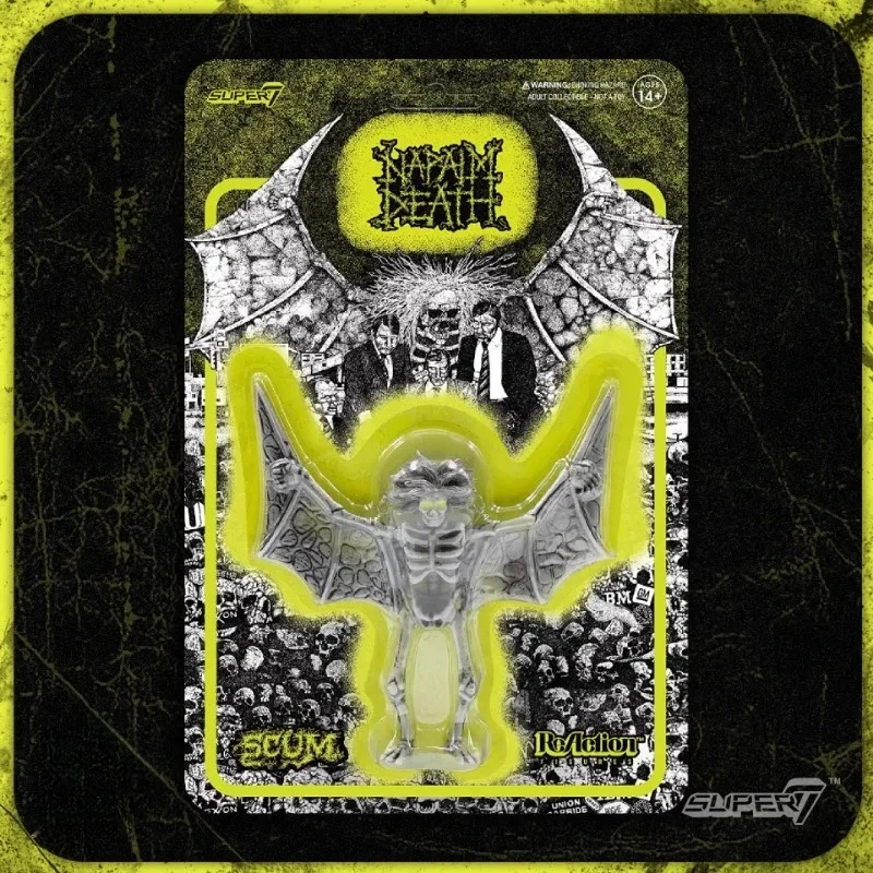 Super7 The Napalm Death ReAction-figuur (3,75 inch) |   Verzamelspeelgoed van punkrock |   Kerstcadeau