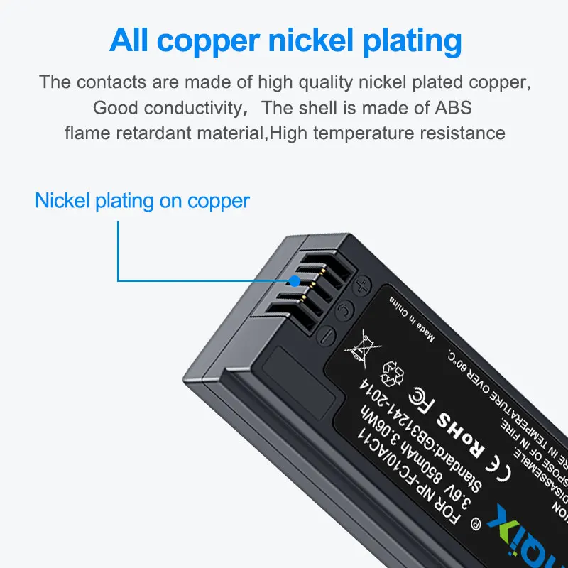ソニー DSC-F77 F77A FX77 V1 P2 P3 P5 P7 P8 P9 P10 P12 カメラ用 HQIX NP-FC10 FC11 デュアル充電器バッテリー