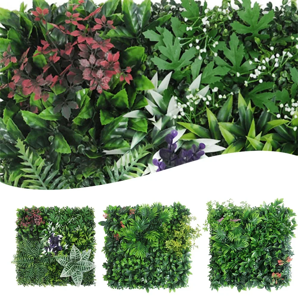 

1pc 50x50cm Artificial Plant Walls Flower Wall Grass Mat Greenery Panels Fence Home Decor Fake Plants Garden Simulated Lawn