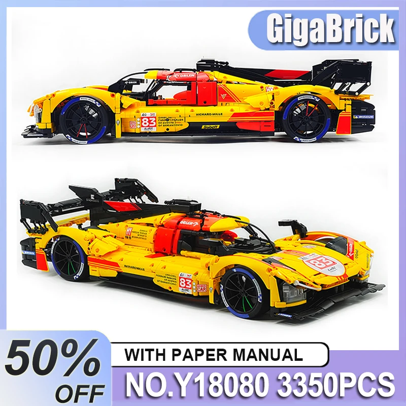 

EIKEE Y18080 MOC Crafted Technical peed Sports Vehicle Building Blocks Model Racing Bricks Puzzle DIY Toys Kids Christmas Gifts