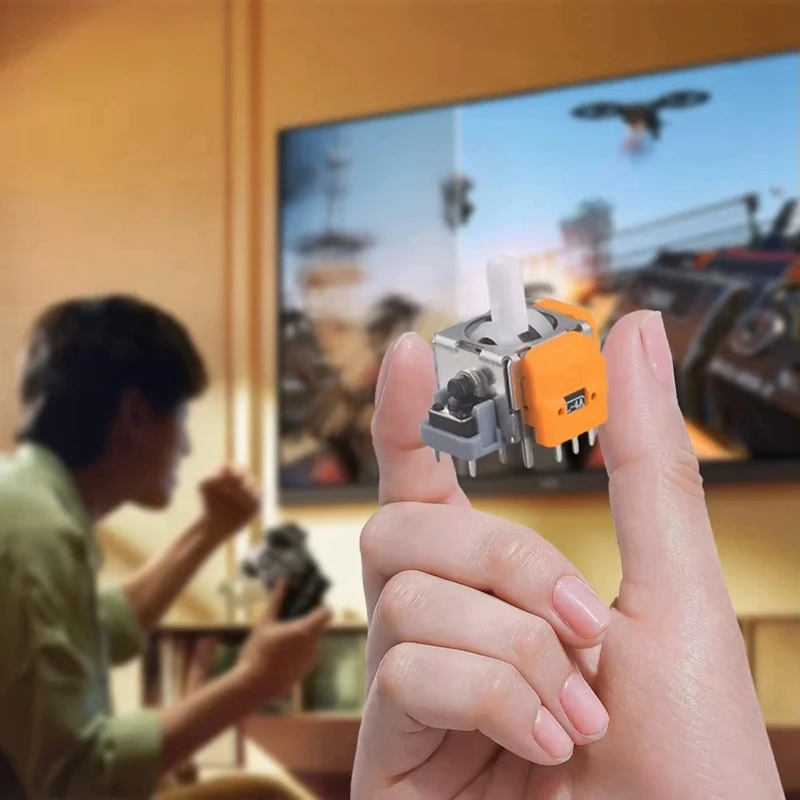 10PCS Hall จอยสติ๊กแม่เหล็กไฟฟ้าสําหรับ SWITCH Pro อะไหล่ซ่อมจอยสติ๊กโมดูลไม่มี Drifting Thumbsticks