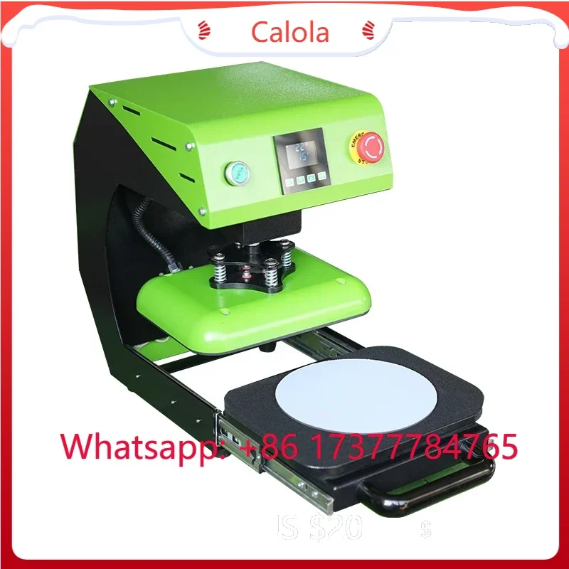 Automatic Electric-Driven Flatbed Heat Press 21x28cm Lightweight 2025 Hot Sale for Custom Textile Printing