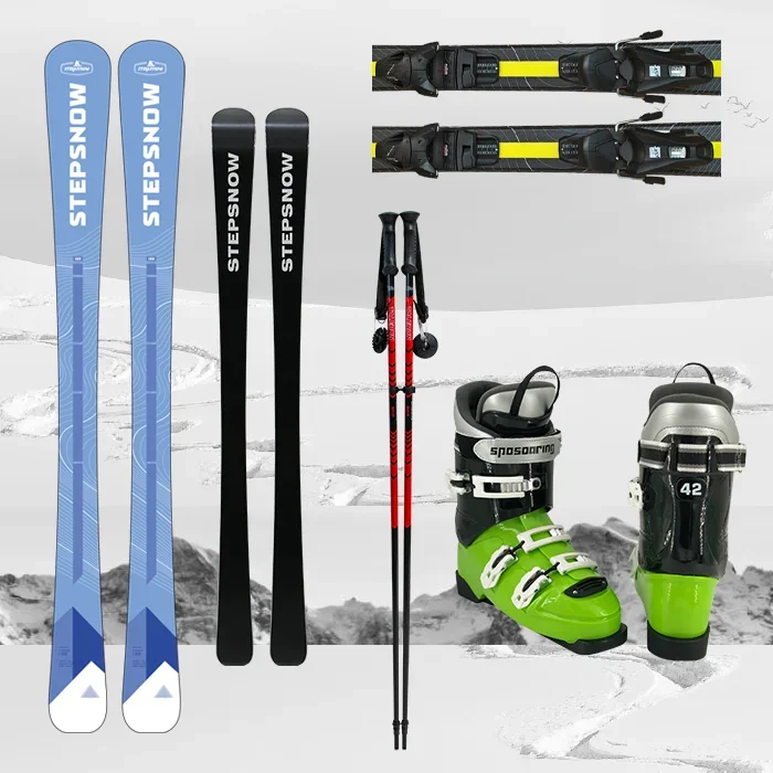 2024 Factory Direct Sales Adult Skis Set Boots Bindings Poles Price Advantage OEM&ODM