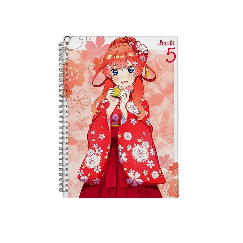 دفتر Quintuplets المثالي كتاب الواجبات المنزلية ناكانو ميكو رسم الطالب الطرفي ثنائي الأبعاد مرسومة باليد كتاب هدية #6