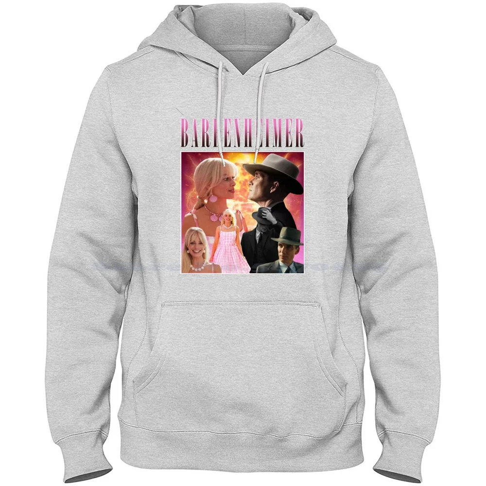 Oppenheimer Movie Fan Collage 100% Cotton Hoodie T Shirt Oppenheimer Margot Robbie Greta Gerwig Cillian Murphy Christopher