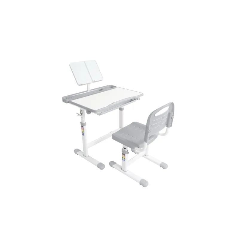 Conjunto de mesa e cadeira infantil para crianças Conjunto de mesa e cadeira cinza para crianças Mesa de estudo para estudantes