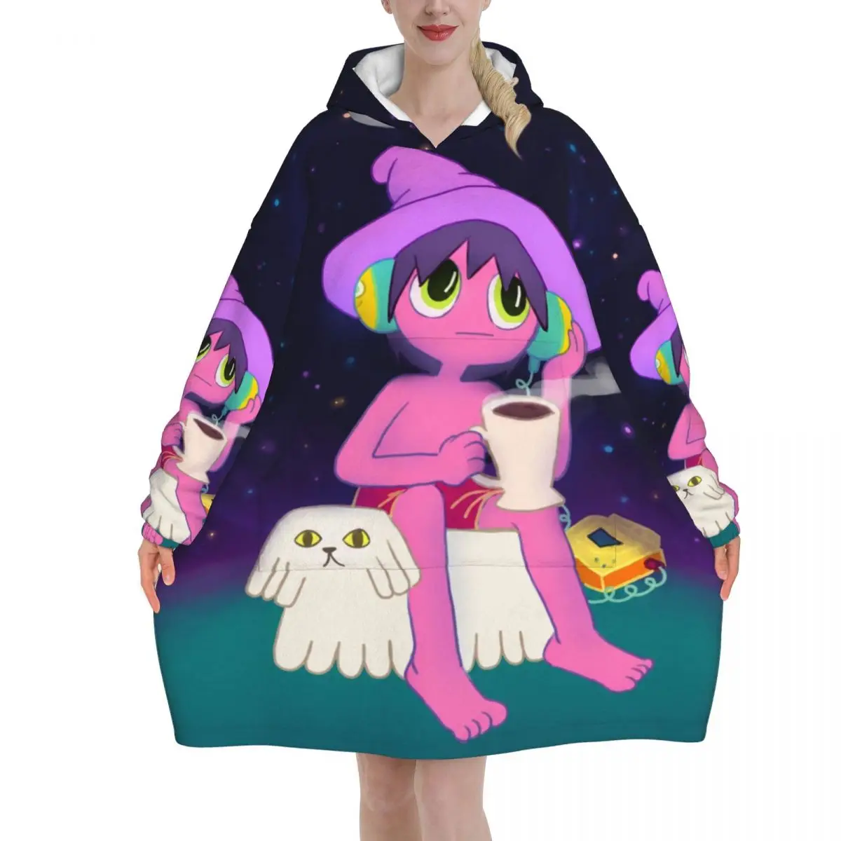 Midnights Gospes Blanket Hoodie Oversized Wearable Sweatshirt Blanket Warm Gifts for Women Girls Girlfriend