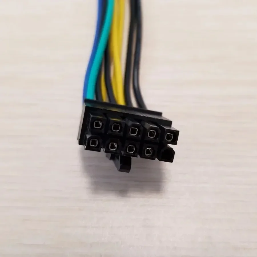 Cabo de Alimentação Cabo para Lenovo Motherboard, 24Pin para 10Pin, Adaptador Fêmea e Macho, 30cm, ATX, 18AWG