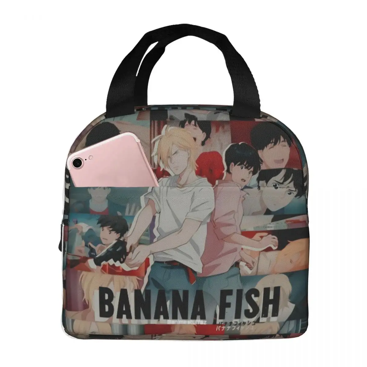 Insulated Lunch Boxes Banana Fish Anime Accessories Storage Food Box Y2K Thermal Cooler Bento Box For School