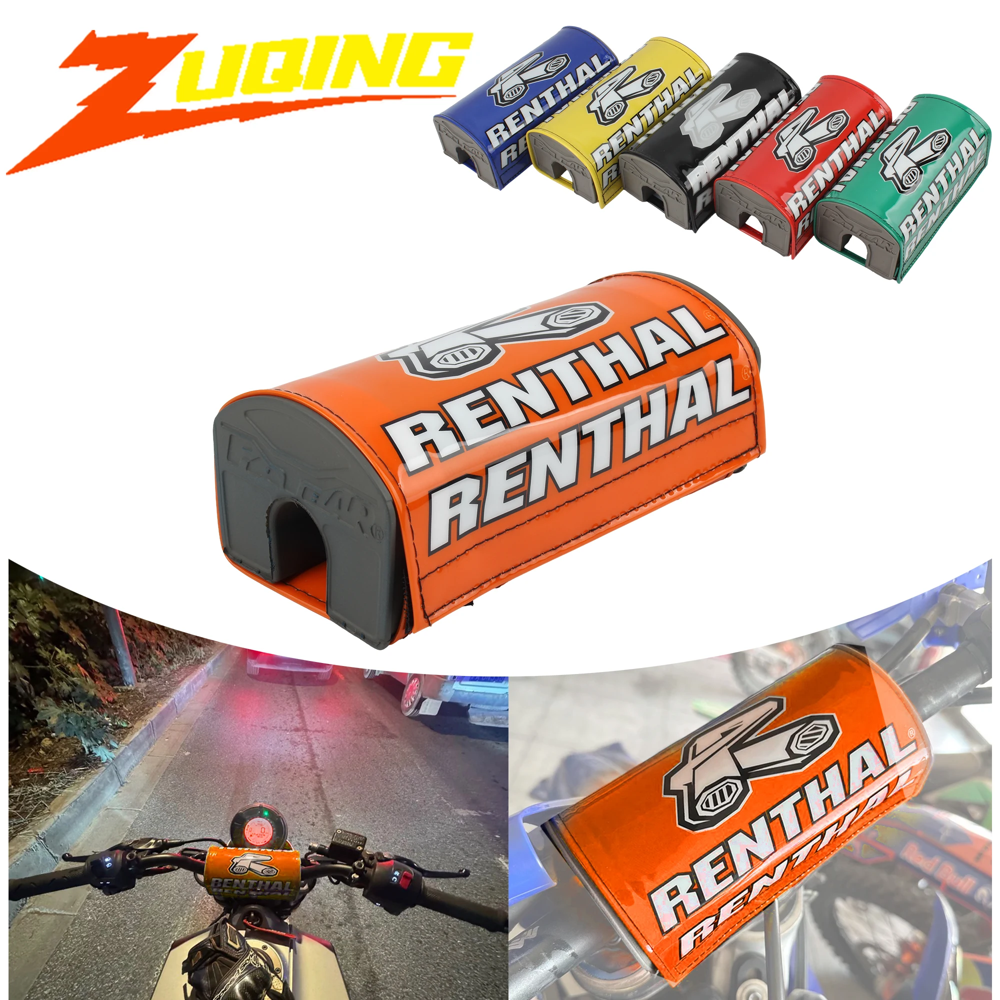 למוטוסיקלטה אוניברסלית RENTHAL 1-1/8 מגן ידית מרובעת למוטוסיקלטה KTM Yamaha Honda Husqvarna Motocross Enduro