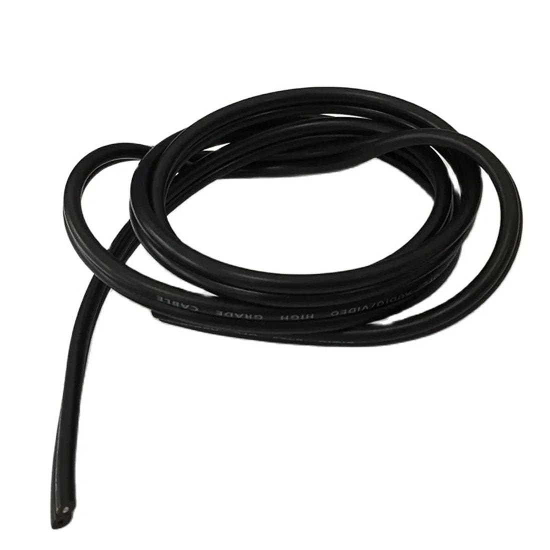 Cable de señal de Audio AV de 1m, Cable protector de dos núcleos rojo y blanco