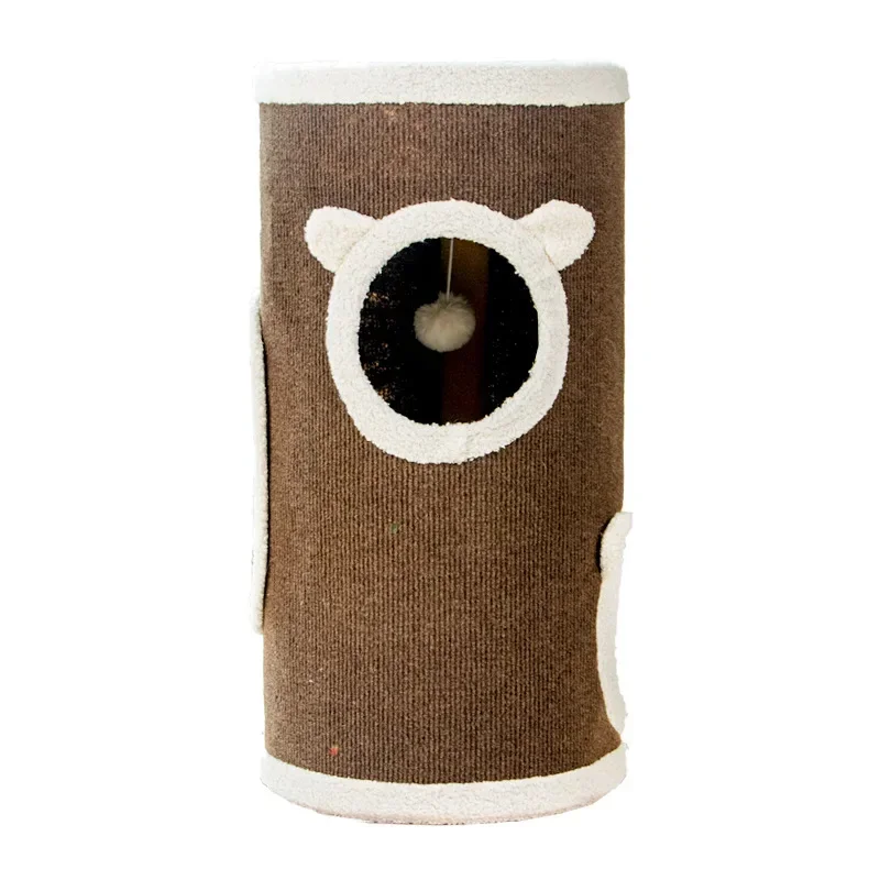 Cat Scratcher Climbing Frame Scratching Post Resistant Sisal Cat Tree with Toys Fish Kitten Playground Pet Furniture Supplies