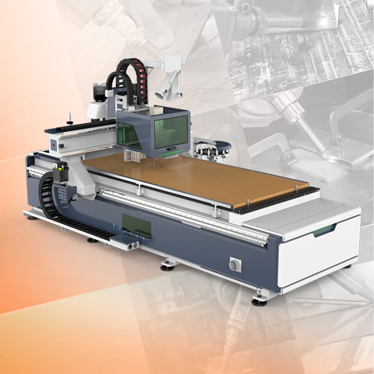 Chinese Woodworking Engraving Machine Manufacturer Sell DSP 3.5kw Wood CNC Router Machine 1325