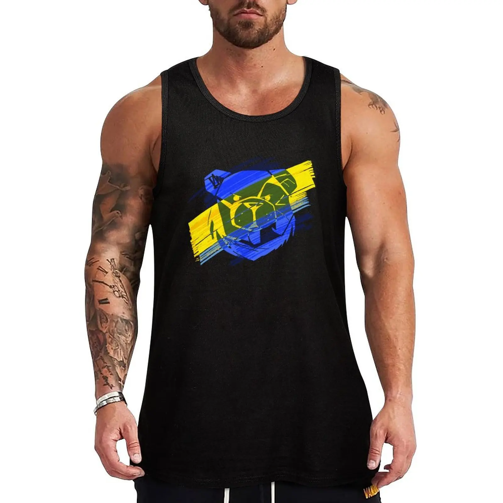 ROBUST BEAR TRACES 01 Tank Top Outdoor Work Tank Top Rugged Durable Sleeveless