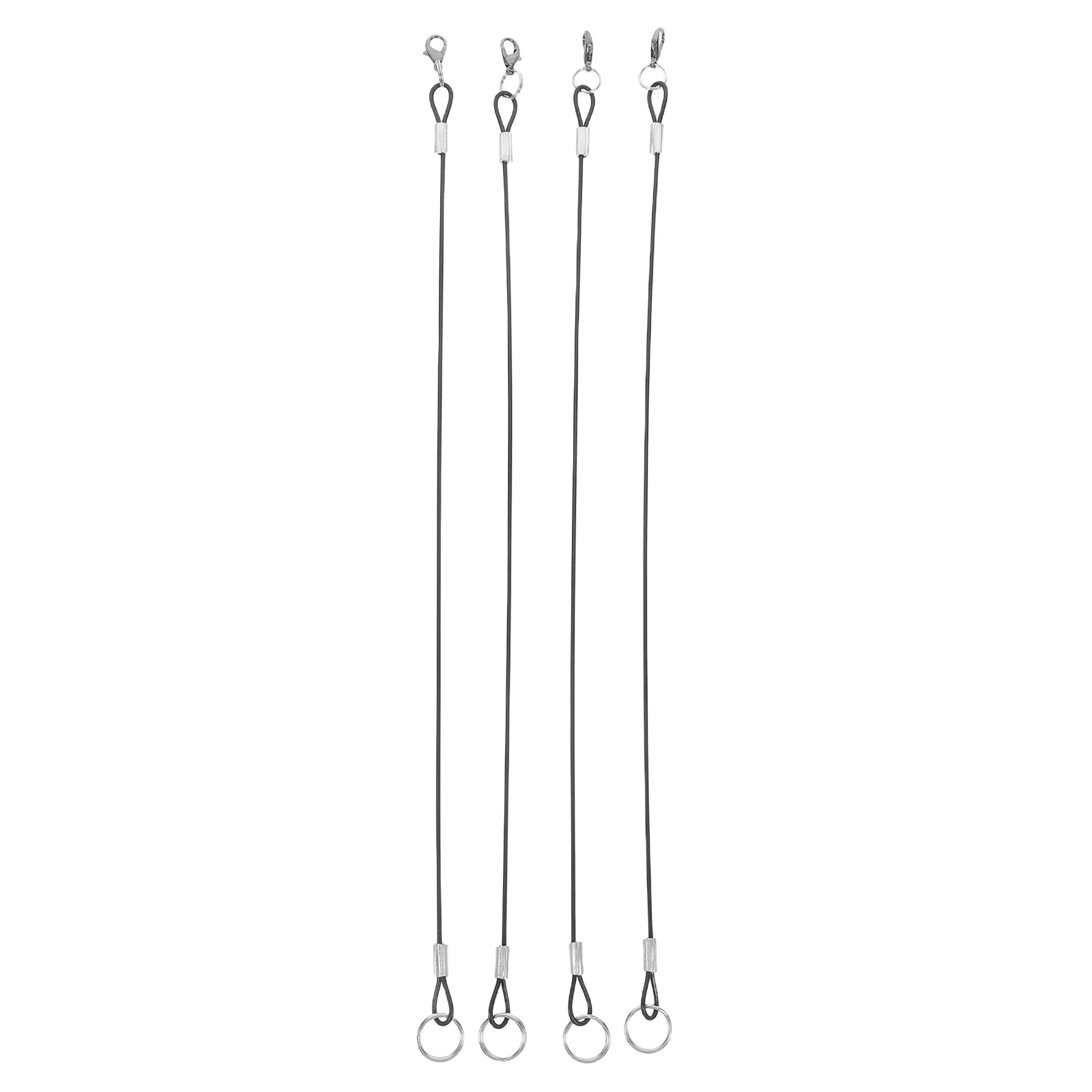 

4Pcs Anti-Lost Steel Wire Lanyard Clips Universal Pen Holder Cable Anti Lost Lanyard Clip Clip