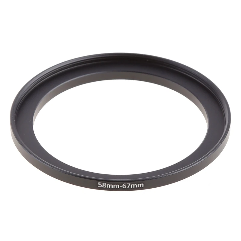 Camera Lens Filter Adapter Ring Step Up Ring Metal 58mm-67mm UV ND CPL Lens Hood