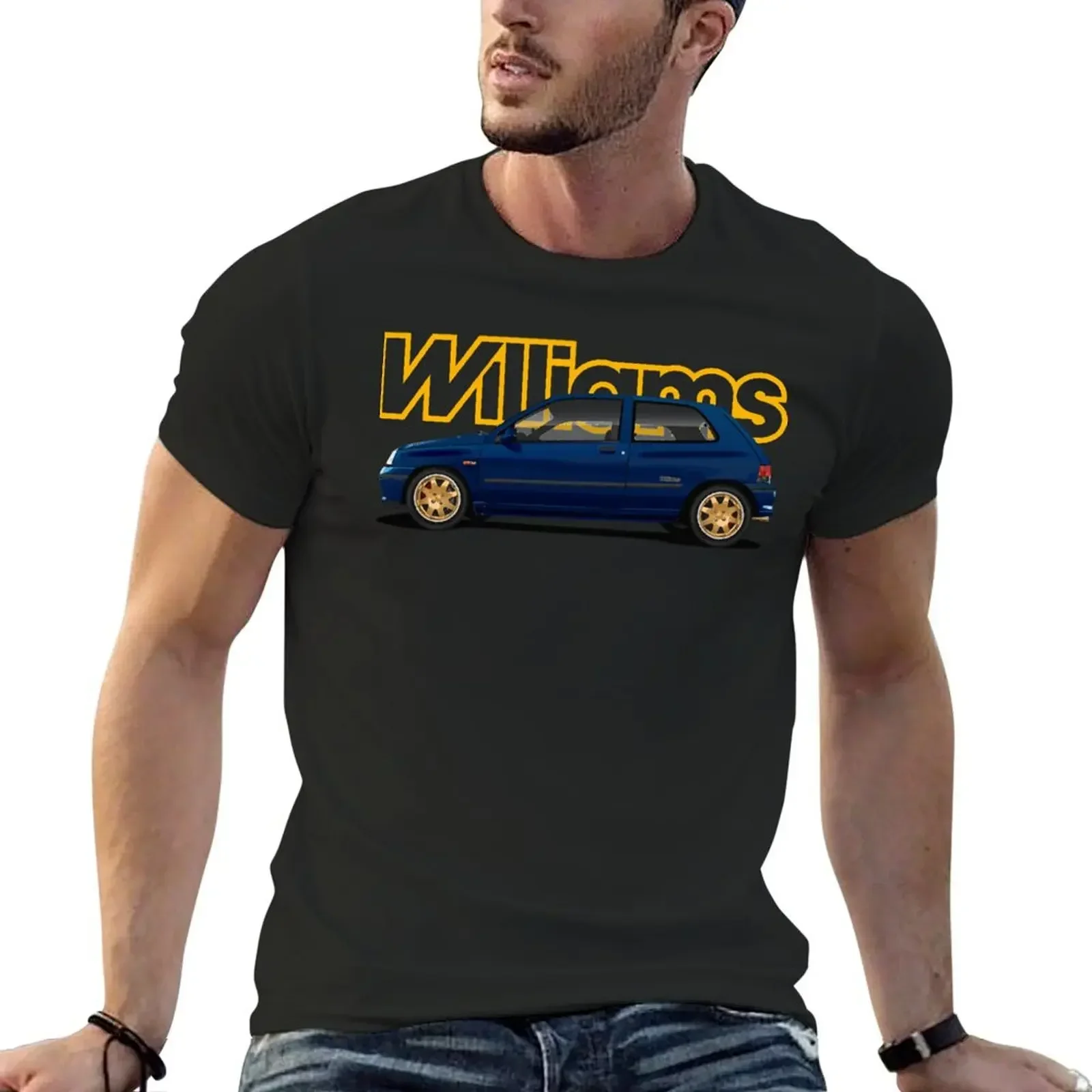 Clio Williams Hothatch Icon of the 90s T-Shirt shirts graphic man clothes slim fit t shirts for men