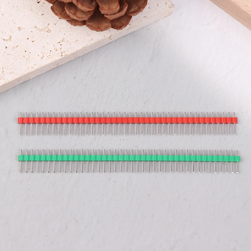30 peças cabeçalho de pino quebrável kit de conector de cabeçote macho de fileira única ferramenta de tira de pino pcb