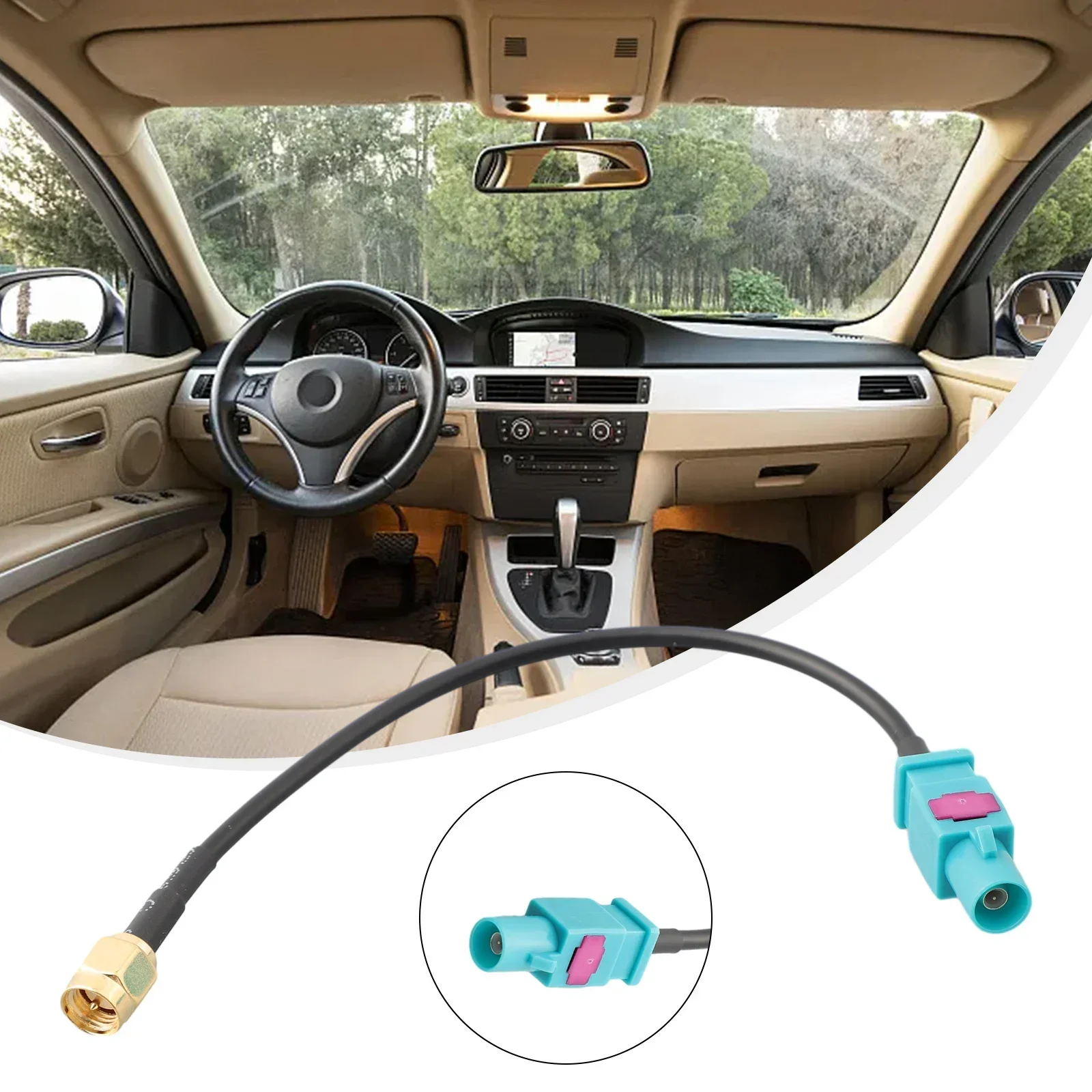 

Universal Antenna Adapter Cable FakraZ Male To SMA Male For Automobiles For GSM GPS DAB With 6 Inch Cable Length