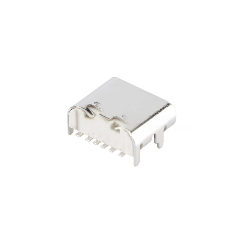 10PCS USB Type-C 6P female Connector SMT Socket Connector 6PIN simple fast charging socket USB connector