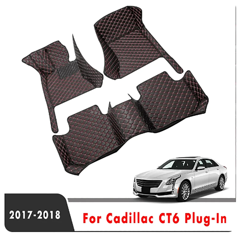 

Коврики для Cadillac CT6, вставные аксессуары для салона автомобиля 2018 2017, кожаные накладки для ног для индивидуального стайлинга, детали, автомобильные коврики для пола