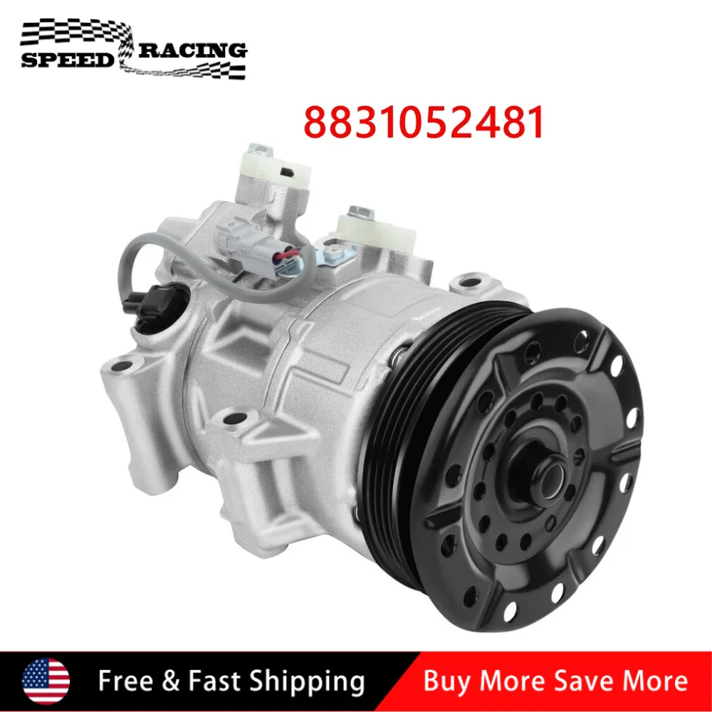 

447260-1178 471-0622 Aluminum A/C Compressor For 2007-2012 Toyota Yaris 1.5L L4 Air Compressor Sliver SM-1035