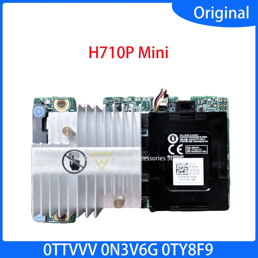 Original TY8F9 FOR Dell Poweredge Perc H710P Mini with 1G Cache Mono SAS SATA Controller Raid Card 0TY8F9 0TTVVV 0N3V6G