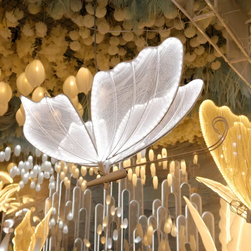 Stage Standing Decoration Automatic Moving Butterfly Lights Road Loading Walkway Party Stage Wedding Flying Butterfly Lights