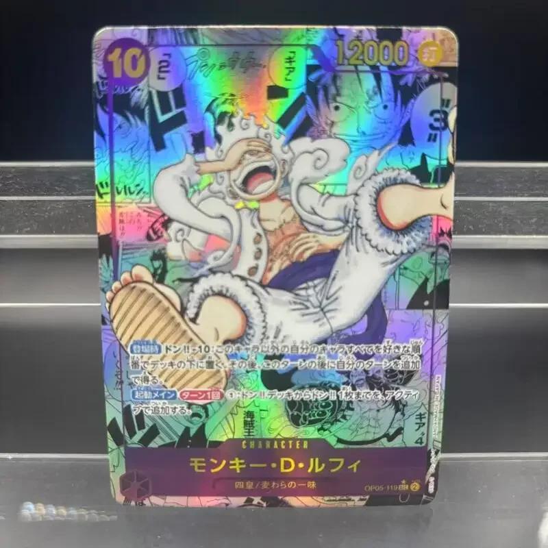 Diy One Piece Baseball Ruffy Rote Karte Zurück Einzelne Karte Opcg Flash Karte Klassische Anime Sammlung Karten Geschenk Spielzeug