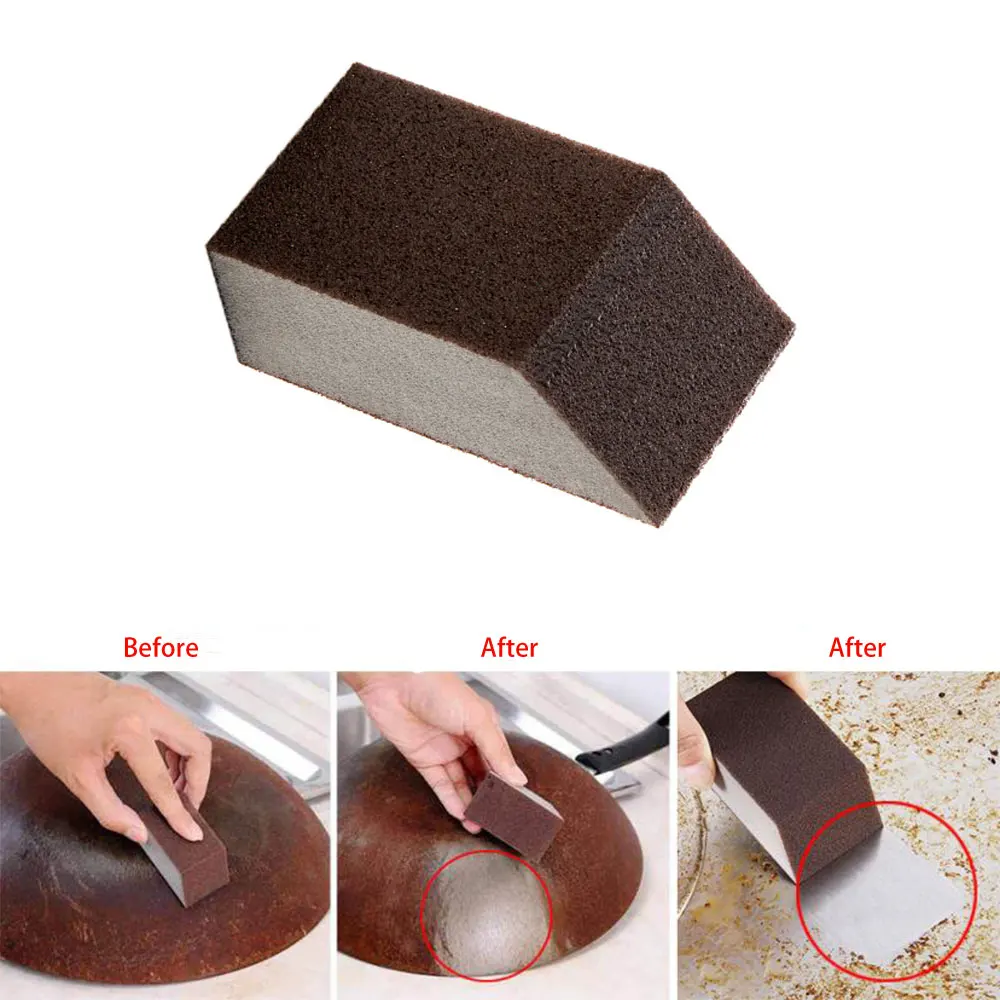 Sponge Eraser Sponge Brush Cleaning Descaling Wiping Removing Rust Household Cleaning Brush Window Cleaning Kitchen Accessories