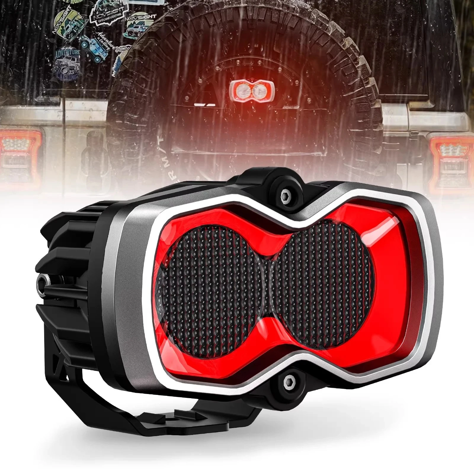 4.5 Inch Reversing Braking Integrated Light DRL For Jeep Wrangler/Ford Bronco/Tank 300 Off-road Modification Accessories